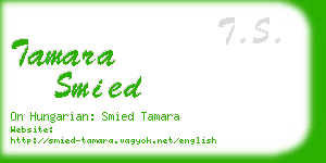 tamara smied business card